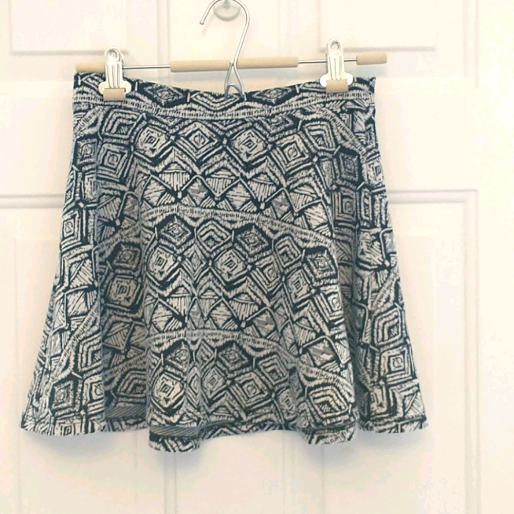 Black and white skirt